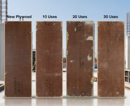 shuttering ply used at many times